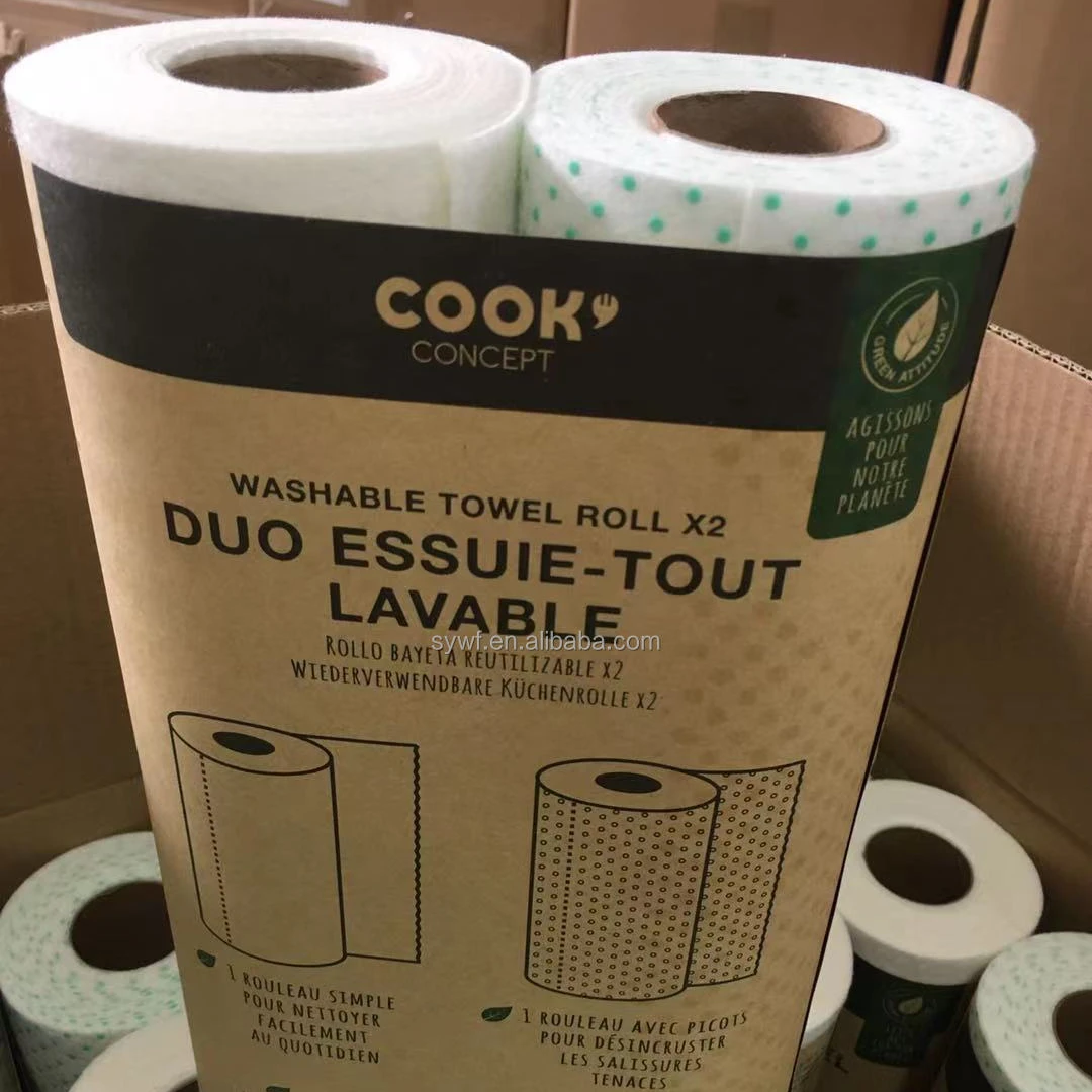 100% biodegradable organic Bamboo towel for kitchen cleaning dish cloth