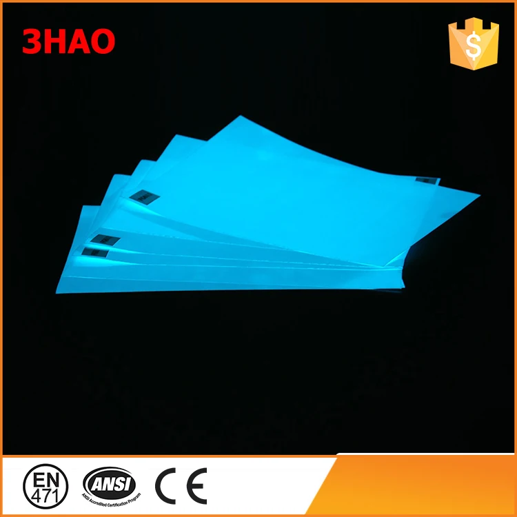 Photoluminescent paper glow in the dark luminous film sticker For holiday party decoration
