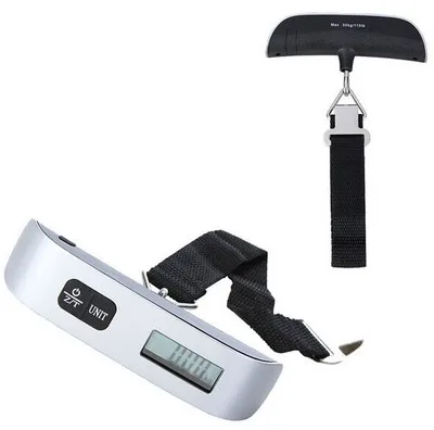 LCD Digital Luggage Scale 50kg Portable Electronic Scale Weight Balance Suitcase Travel Hanging Scale