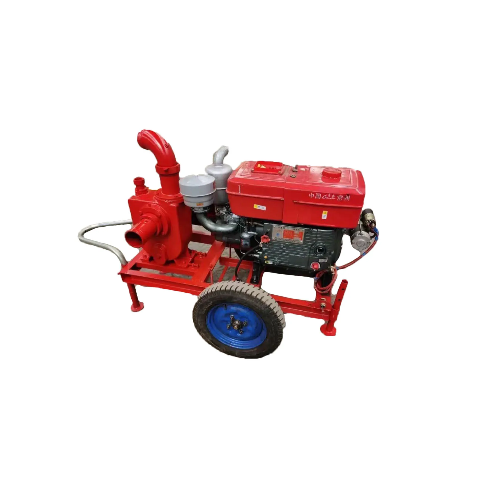 Diesel Engine Driven Water Pump, High Vacuum Irrigation Centrifugal Pump, Urban Sewage Treatment Self Suction Pump