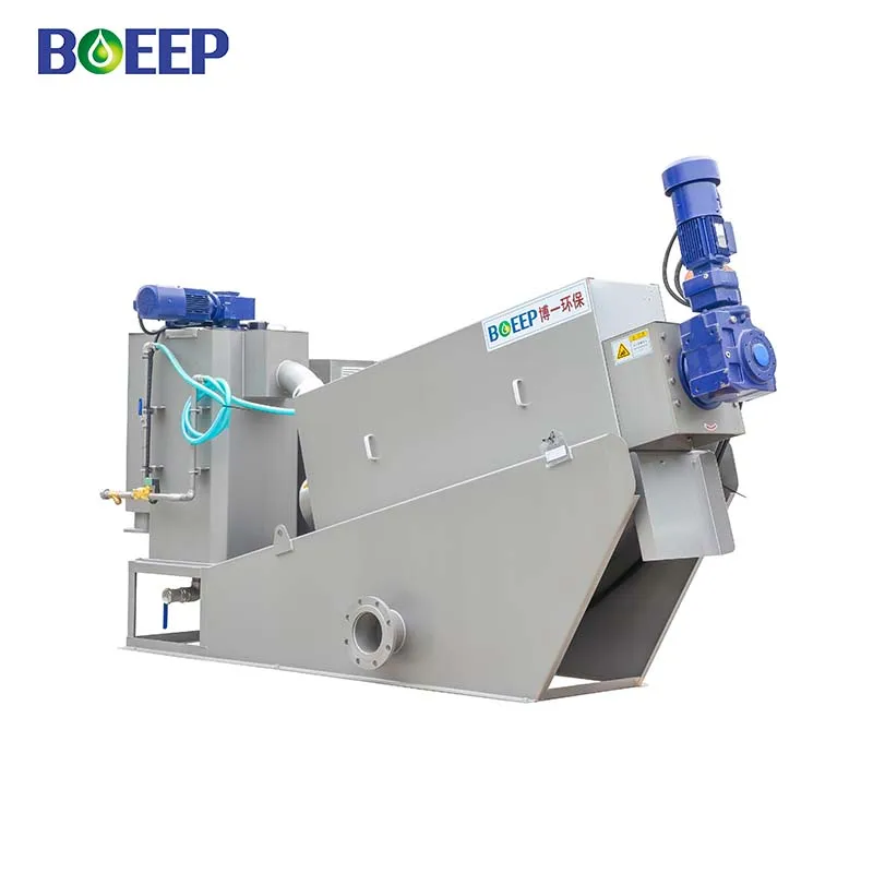 Объемный винтовой фильтр-пресс, утолщенная машина для обезвоживания осадка, Автоматическая установка для очистки сточных вод 98%-99.75%