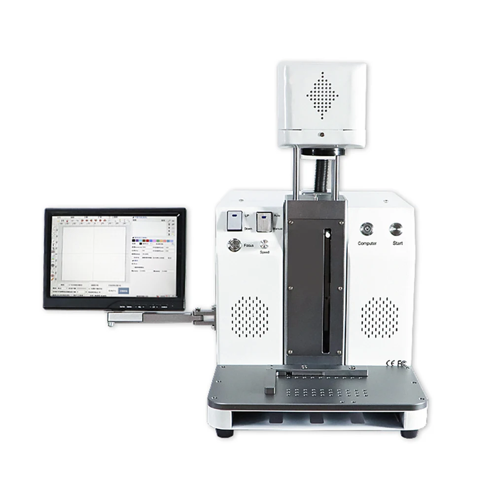 TBK 958C Laser Cutting Engraving Marking Printer Machine, Iphone Back Glass Remover, Mobile Phone Separating Machine