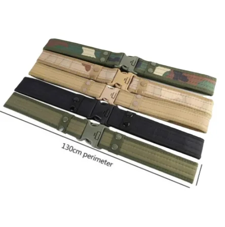Tactical Belt Quick Release Combat Belts Fashion Men Canvas Waistband Outdoor Sports Camping Hiking Hunting Battle Belt