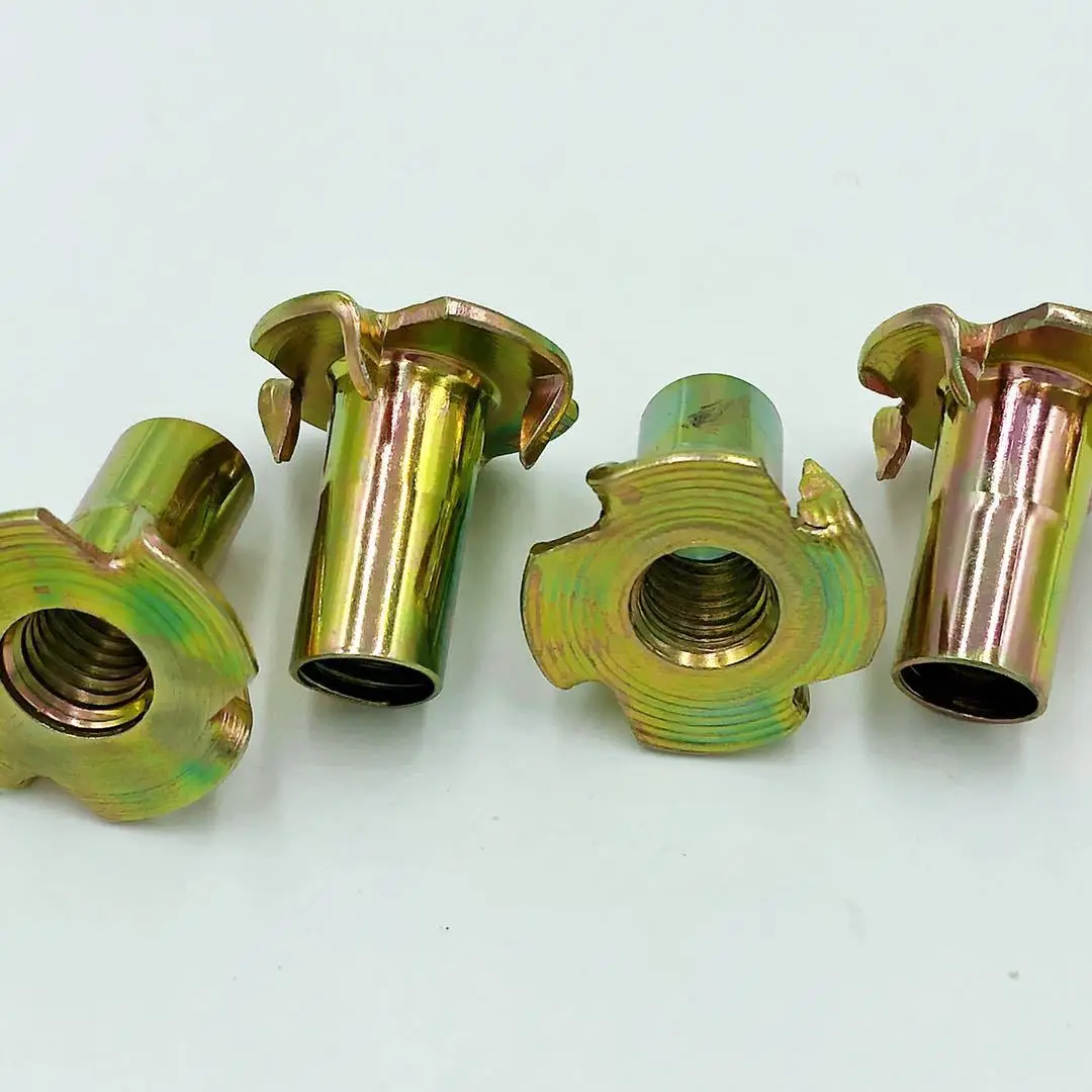 Insert T Nut Stainless Steel Four Claw Tee Nut for Furniture Chairs Factory cheap price
