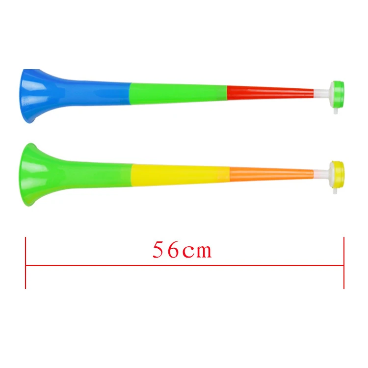 Cheap Collapsible Stadium Horn 24 Inch Plastic Trumpet Blow Horn Whistles for Sporting Events Games School Party