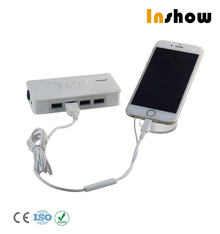 INSHOW Micro USB Smart Phone Security Alarm and Charge Spring Cable