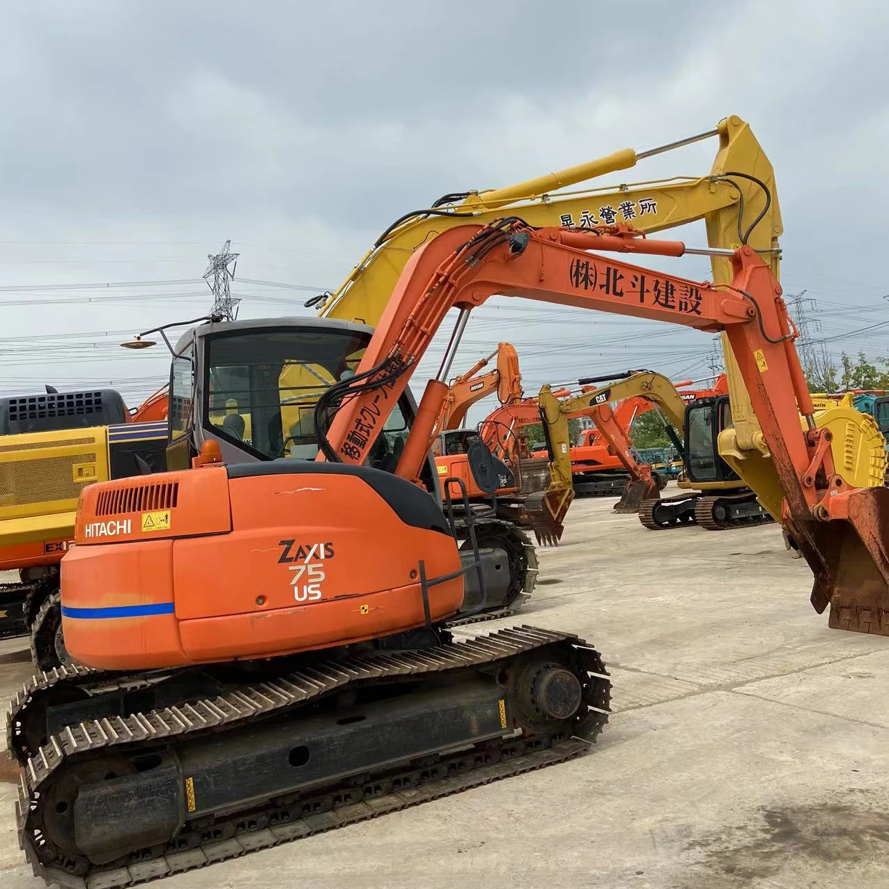 fast delivery HITACHI used excavator ZX75