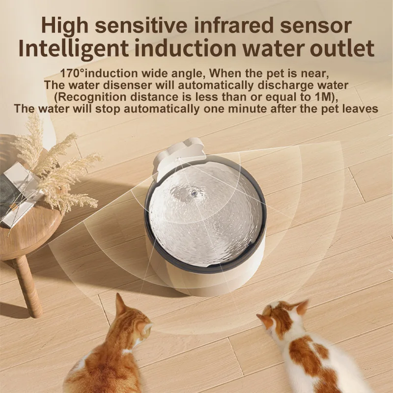 Wholesale Pet Water Dispenser Advanced Smart Keep Water Fresh Ceramic Large Capacity Cat Water Fountain Bowls