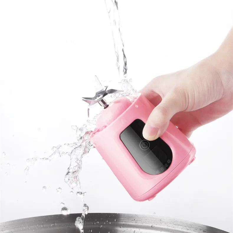 
Stainless Steel Blade Portable Hand Blender Portable Battery Blender Juicer 