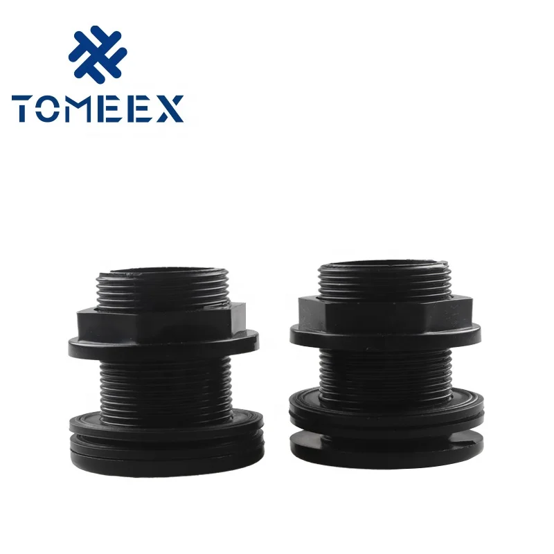 China suppliers tank adapter ABS fittings with gasket 1 inch female and male