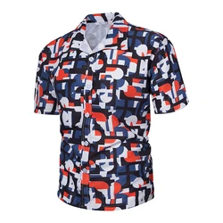 2023 new arrival mens plus size hawaiian shirts wholesale custom Tropical floral printing casual beach shirts resort wear