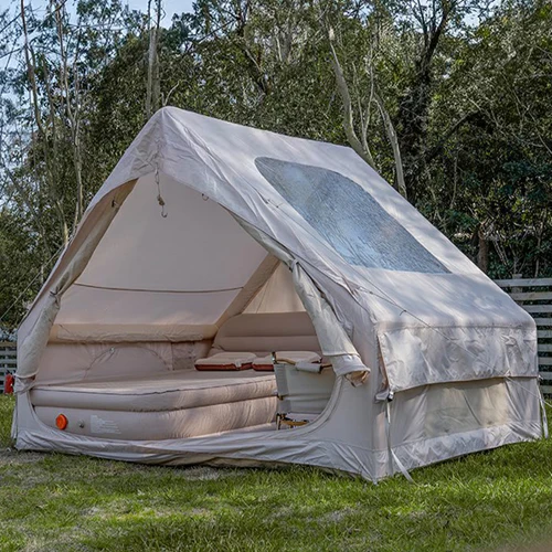 XIASHENG Automatic Inflatable Tent Outdoor Camping House Style Rainproof Warm Thick PVC Canvas Waterproof Overnight Shelter