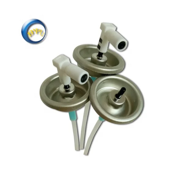 hot sale L shape aerosol actuator used for aerosol Metering valve  by BYU