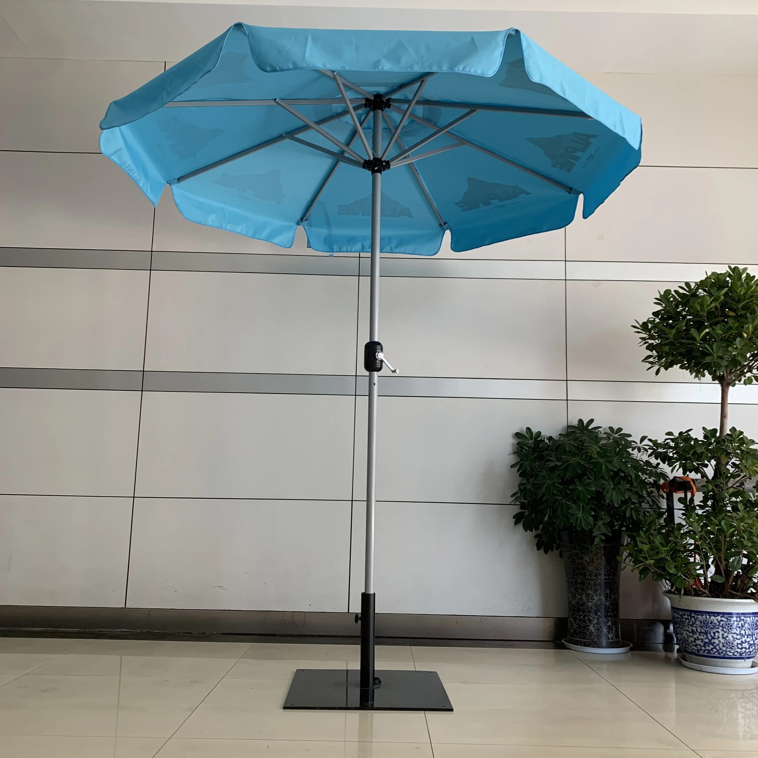 RPET fabric 3m 4m 5m bar parasol outdoor garden drink parasol patio umbrella