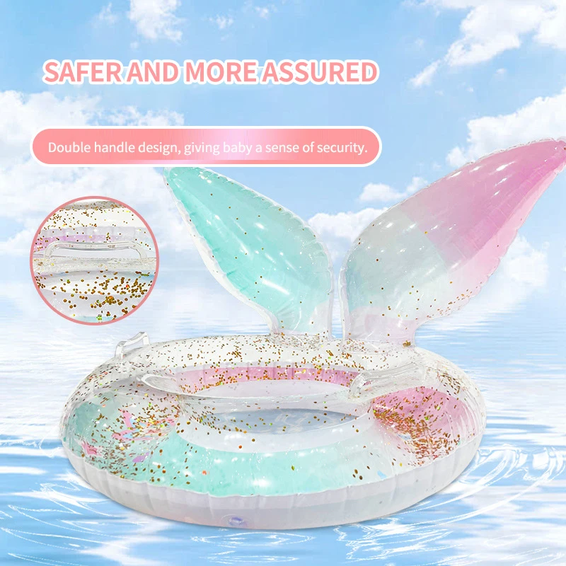 PVC floating baby swim ring water slide ring inflatable water park tube swim ring for adults