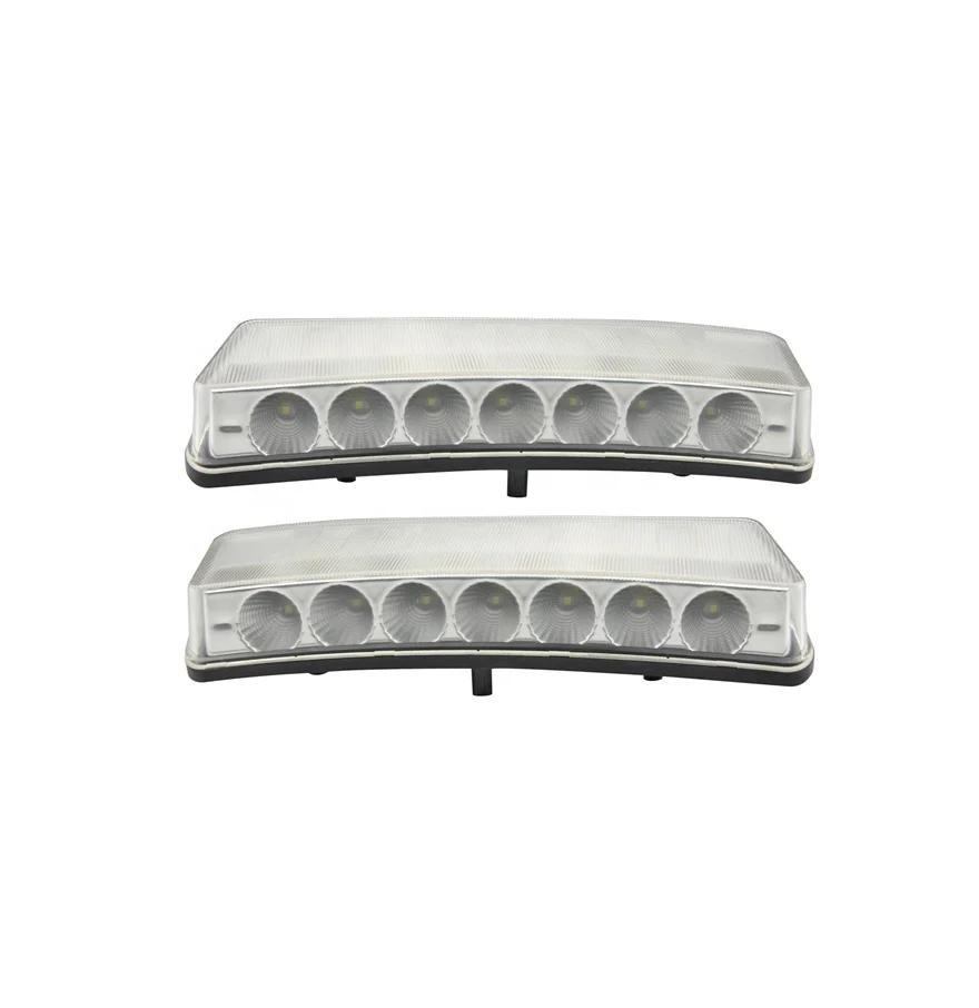 Ailead 2PCS 7W High Power Z33/350Z Auto Parts White+Yellow LED Daytime Running Light Side Maker for Nissan 350Z/Z33 03-05