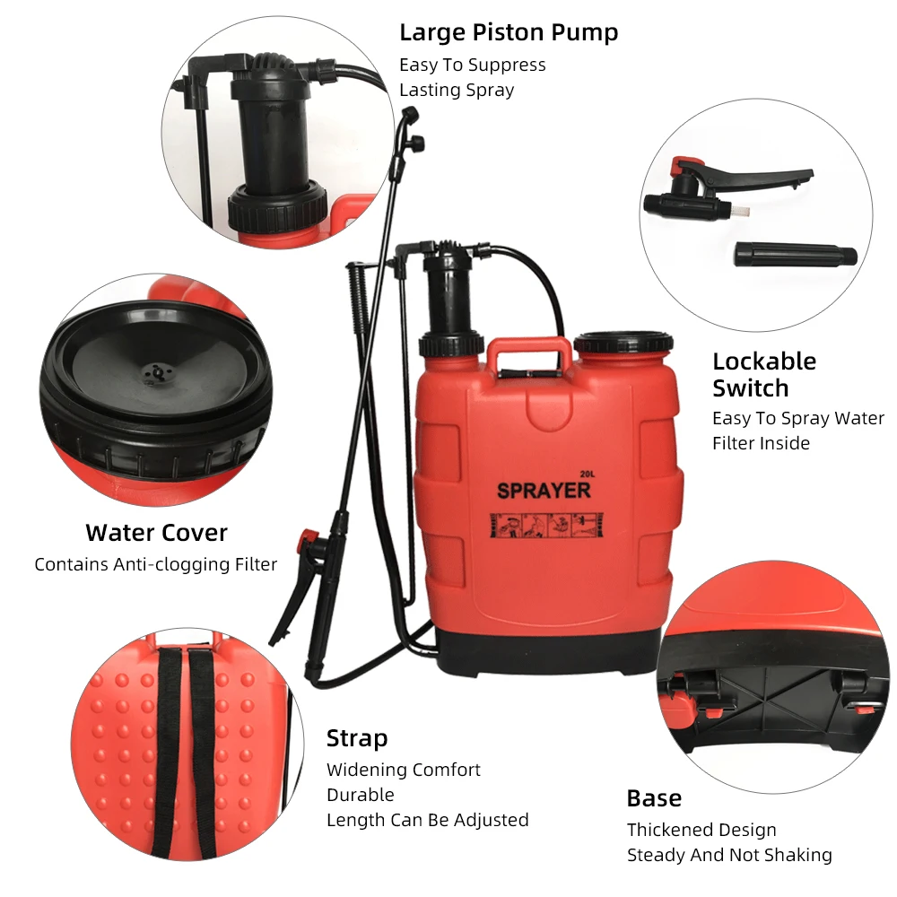 16l 18l 20l Hot Selling Plastic Professional Backpack Pressure Farm Pesticide Sprayer Pump For Agriculture