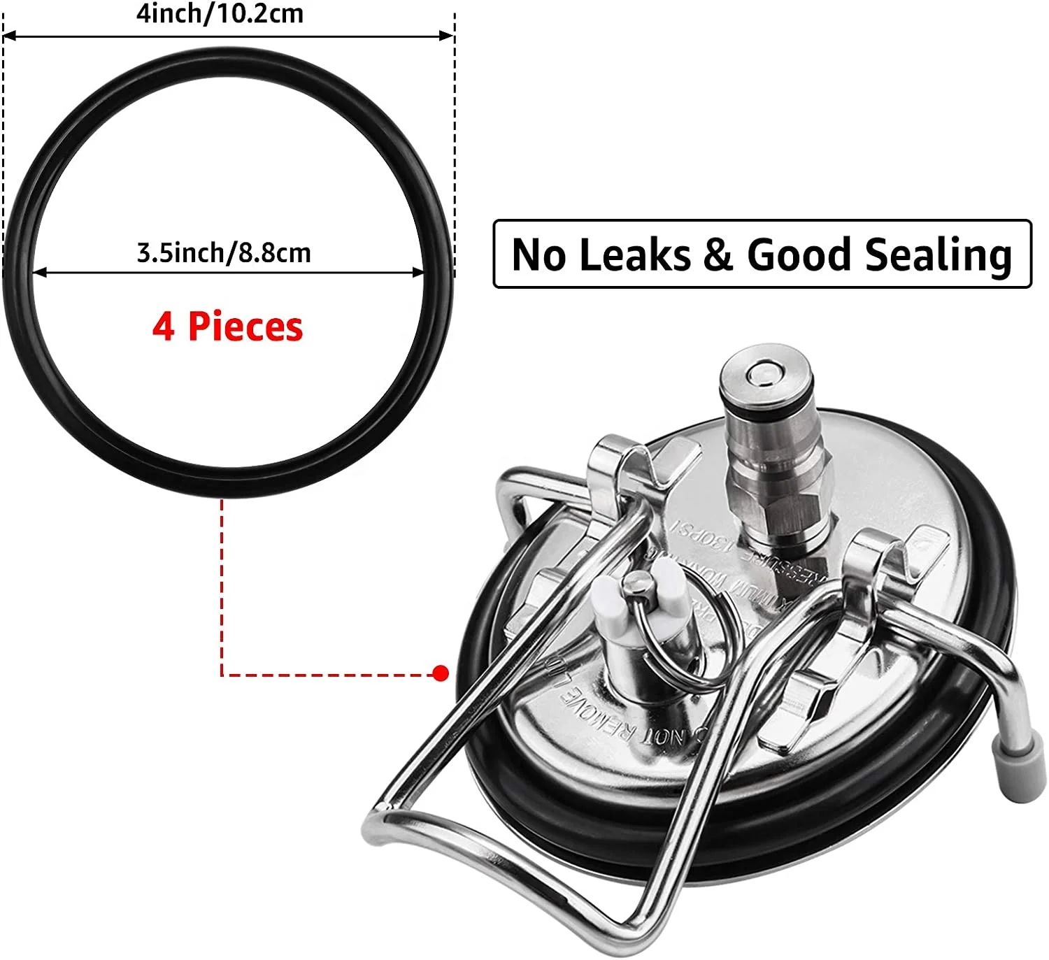 Homebrew Gasket Set, 20 Pieces Corny Kegging Sealing O-Ring Replacement Beer Soda Washer Kit for Cornelius Keg Lid Ball Lock Keg