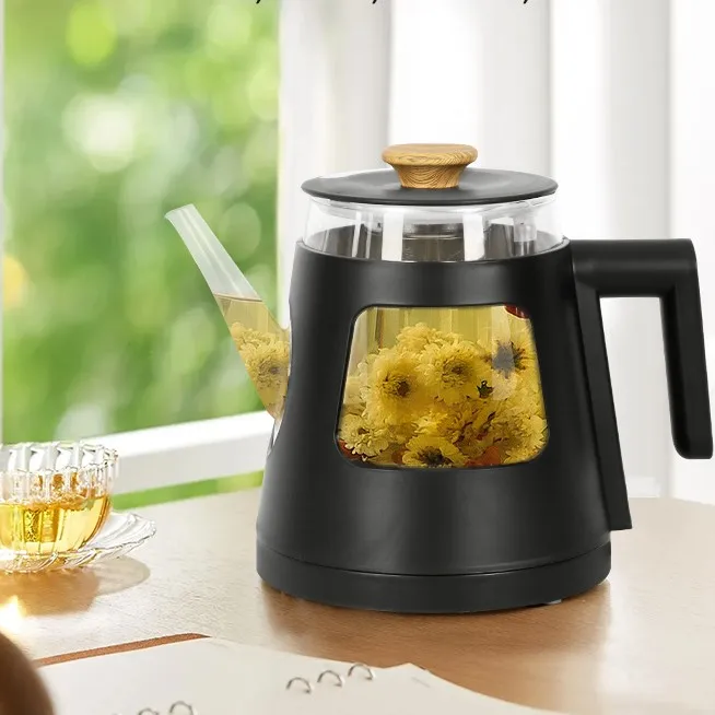AECCN modern transparent window healthy stainless steel commercial electric glass boiling water tea kettle