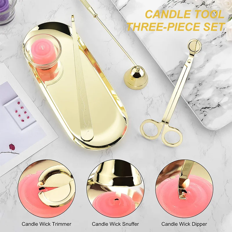 Высокое качество нержавеющей стали персонализированным логотипом 4 шт набор «сделай сам» для лампы в форме свечи набор инструментов