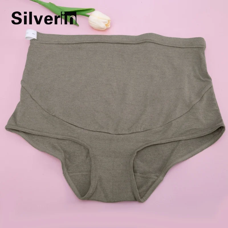 52% silver fiber anti-radiation elastic emf protection EMR shielding  pregnant maternity women underwear