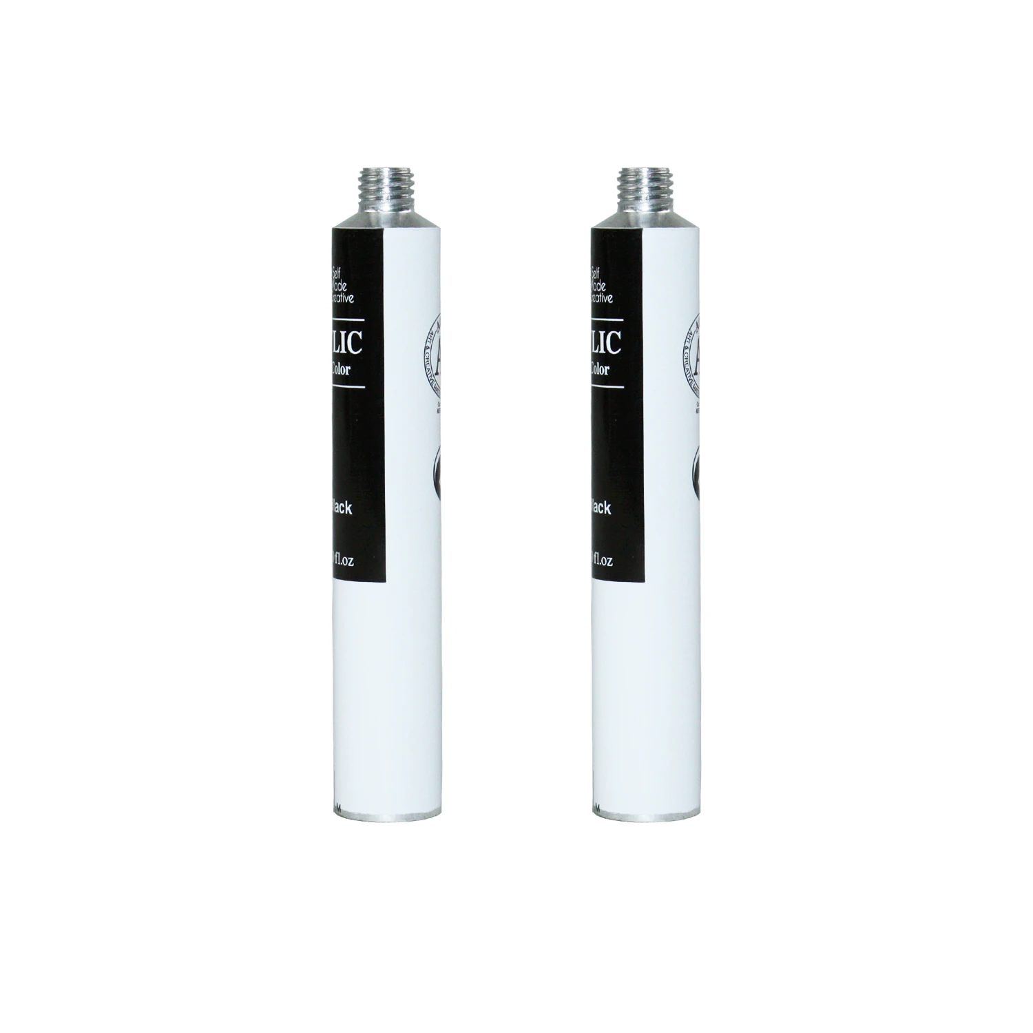 Пустые алюминиевые складные трубки для рисования, 50 г, 60 г, 80 г, 100 г