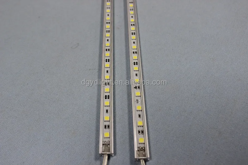 SMD5050 Aluminium Light Bar DC12V IP68 Waterproof 30 60 90 leds Bar LED Strip Lights