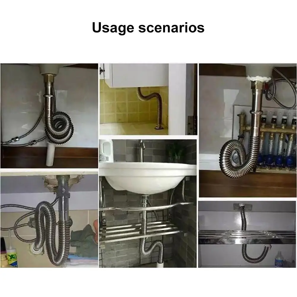 Factory Direct Supply Anti-odor Drain Pipe For Kitchen Sink And Bathroom Washbasin Wave Tube