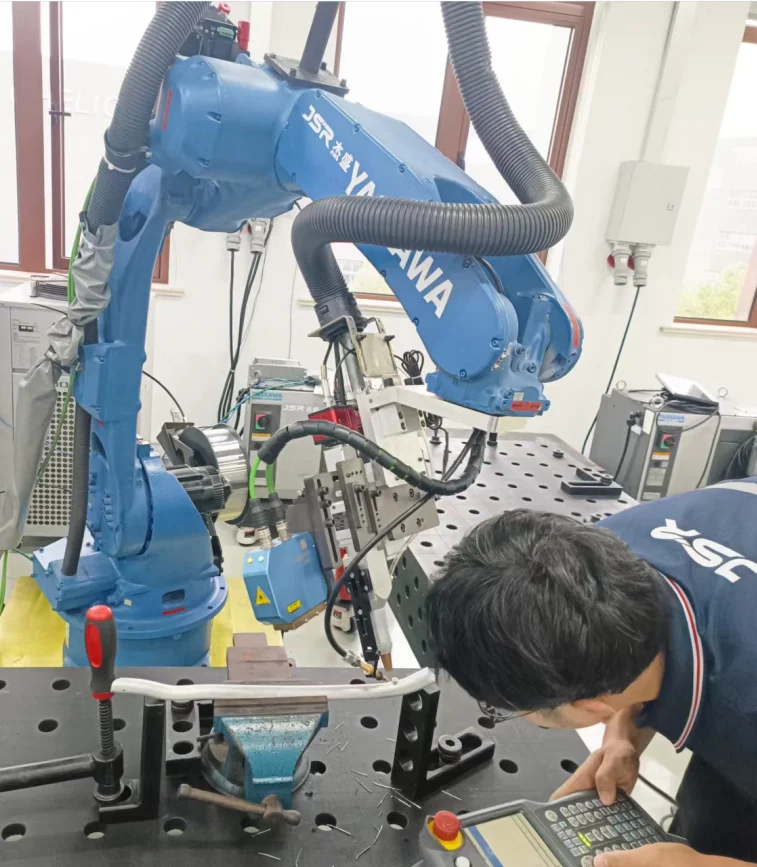 Robotic Automation Solutions Industrial robot with laser tracking welding car wheel hub
