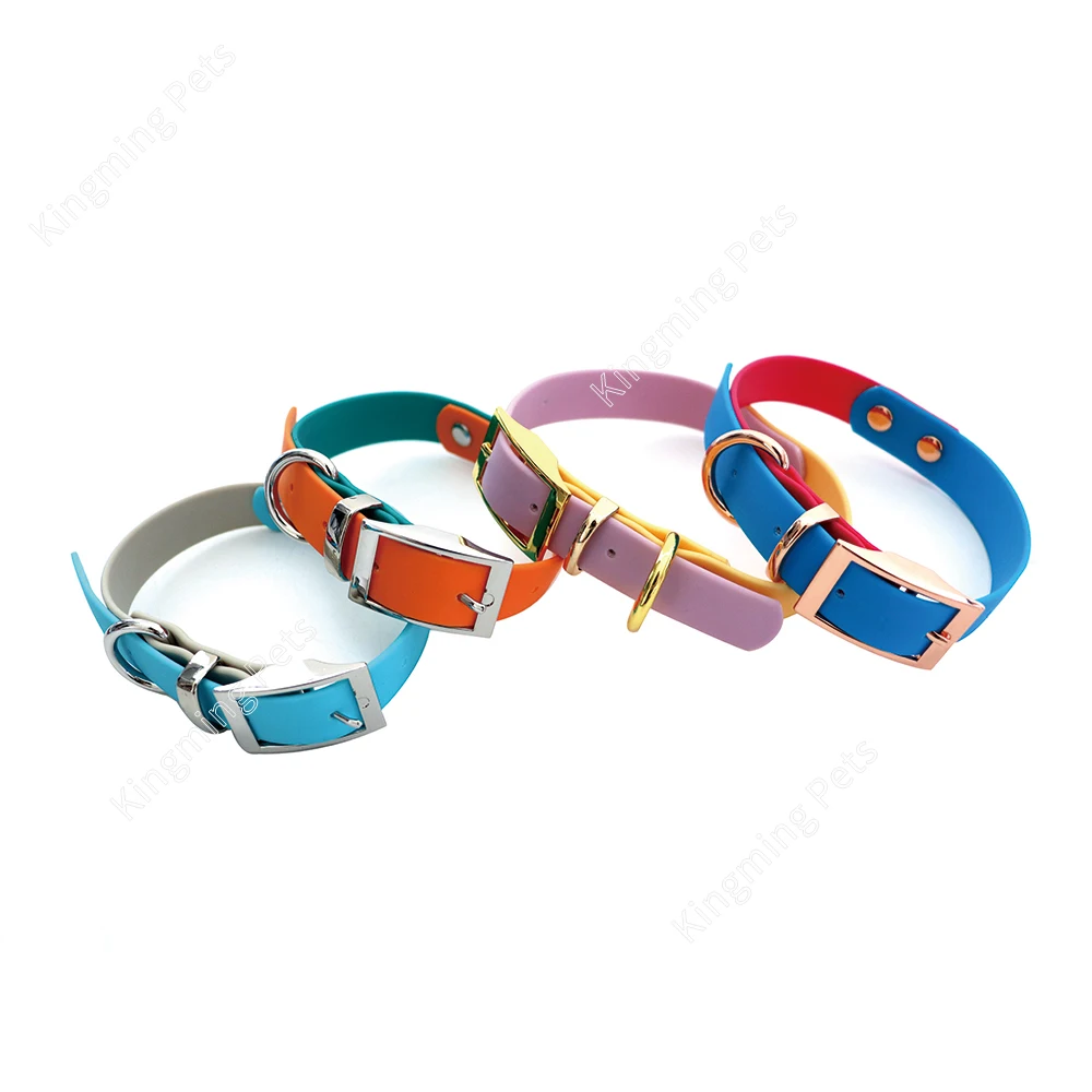 PVC color blocking plastic waterproof metal insert buckle wholesale custom logo pet dog and cat outdoor sports harness set