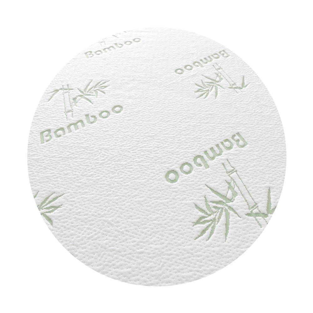 Fabrica de China suave impermeable tejido bambu jacquard tela para colchon