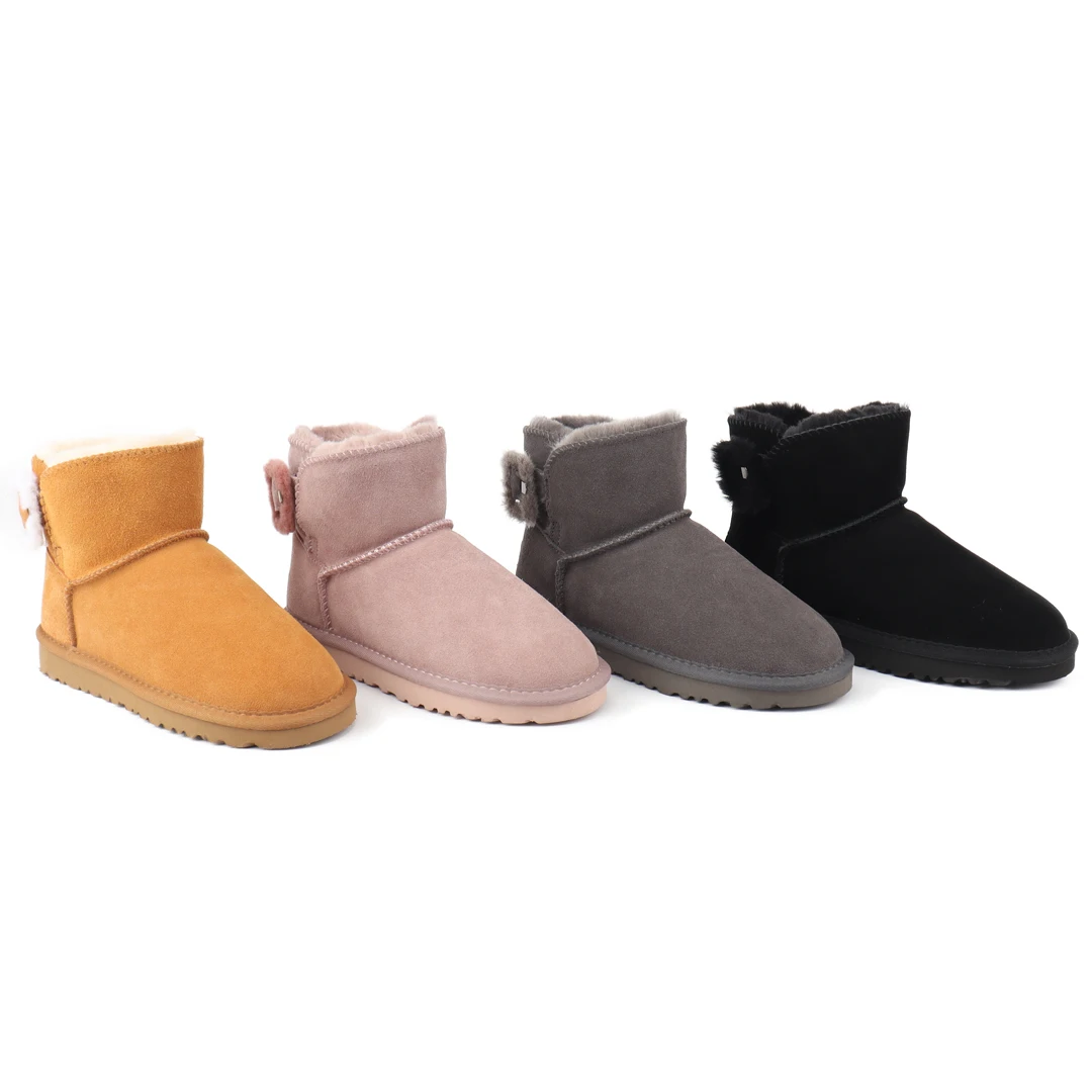 OEM Customized Factory 100% Australia sheepskin Casual Winter Snow Boot for Woman