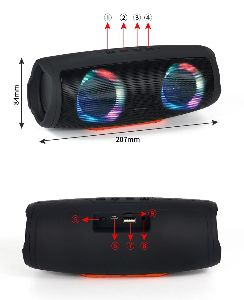 Original Mini Speaker  Portable Bluetooth Speaker Subwoofer Outdoor Stereo