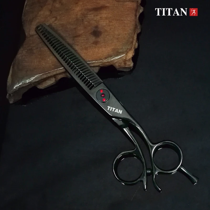 Профессиональные филировочные ножницы для волос Titan бесплатная доставка