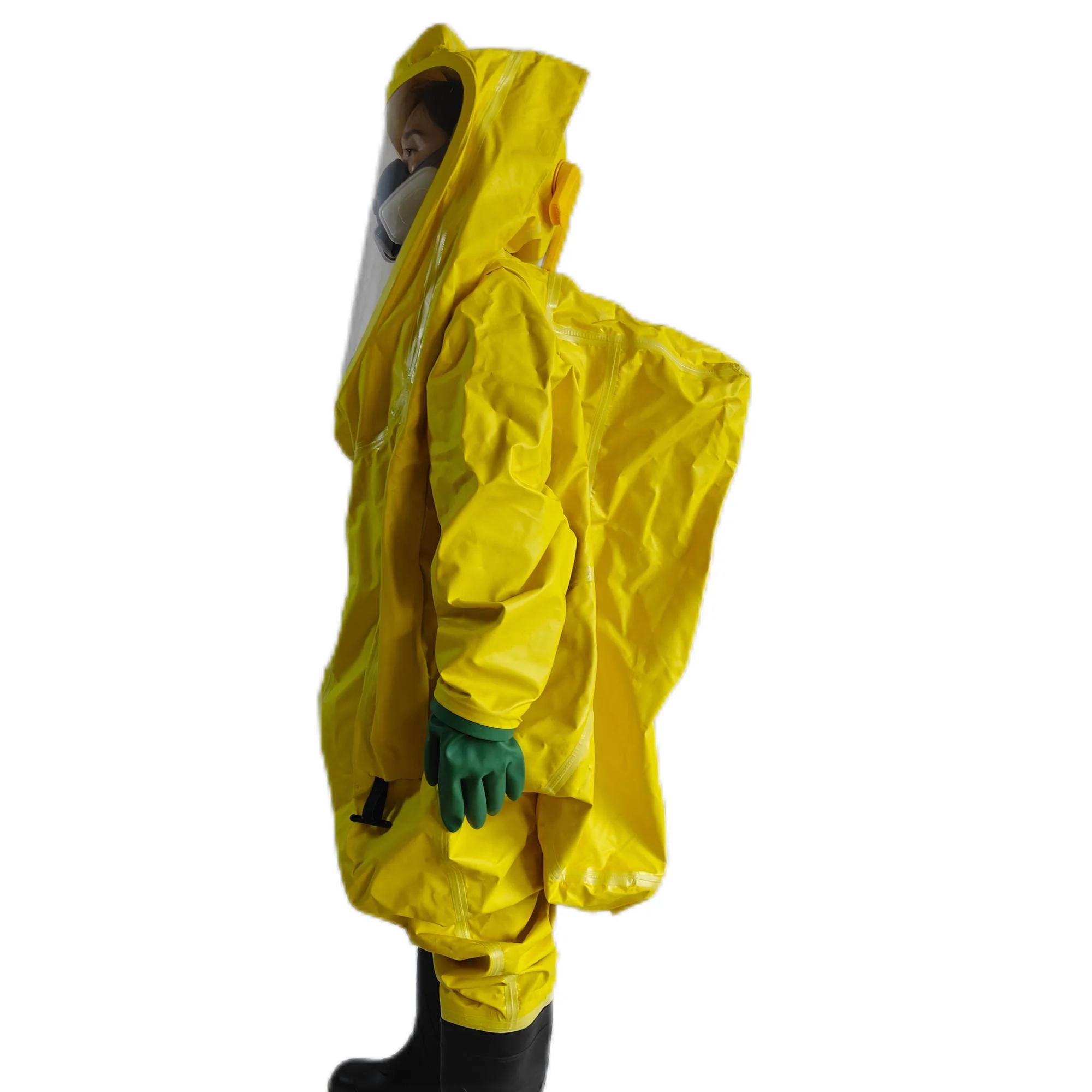 Good quality Class tightness fully enclosed heavy duty chemical protective  for firefighters Body Protection Suit
