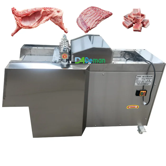 frozen meat cube cutting machine beef short ribs meat cutting machine chicken goat sheep meat dicing machine