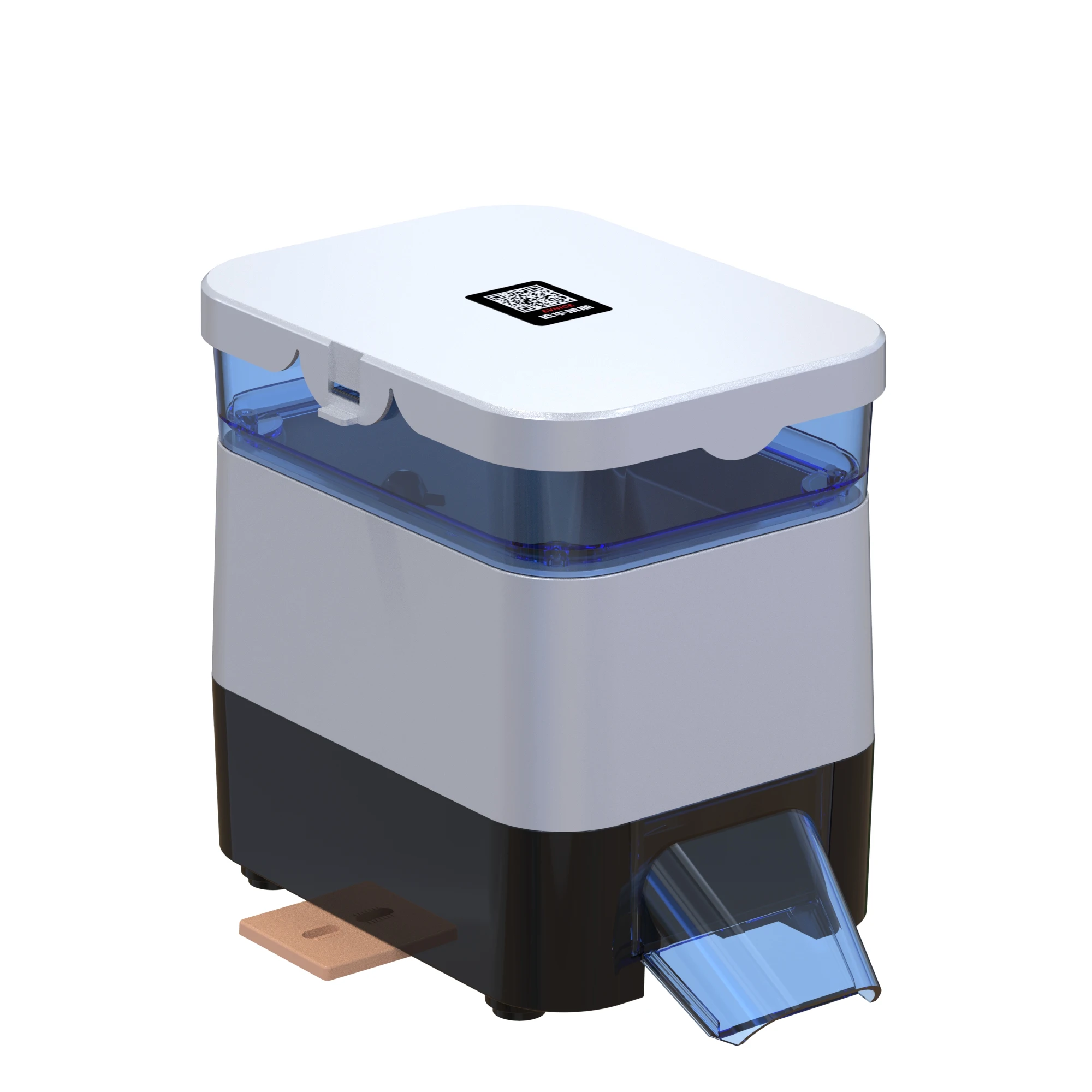 EV615CS  solar fish feeder small timing  aquarium remote control auto fish feeder pond feeder