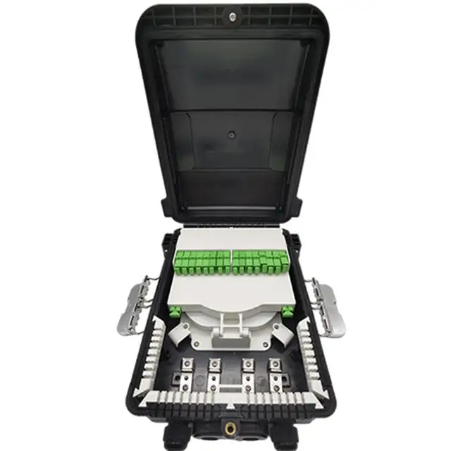 FTTH Outdoor IP65 CTO/NAP Box Telecom Fiber Optic 16 core Pole Mount Distribution Box With PLC Splitter