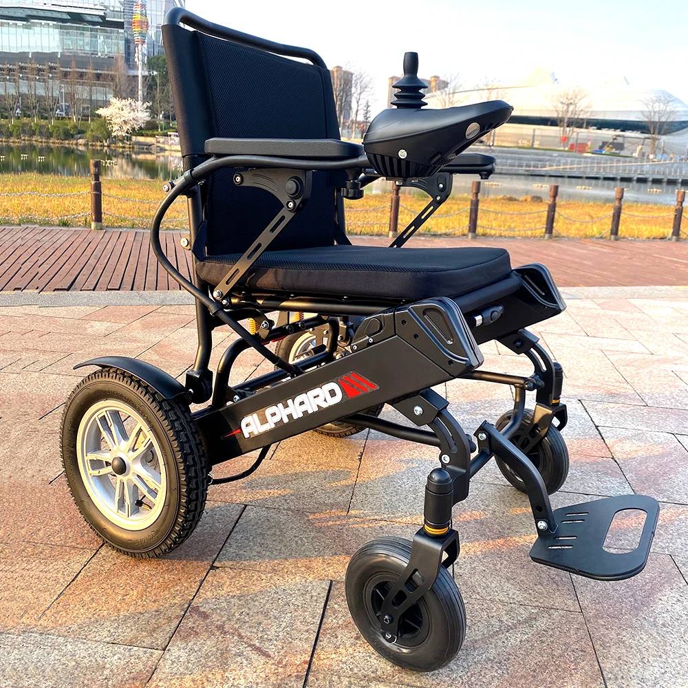 Hi-fortune Cheap Price Disabled Electric Scooters Wheelchair Lightweight Foldable Electric Wheelchair for Disabled