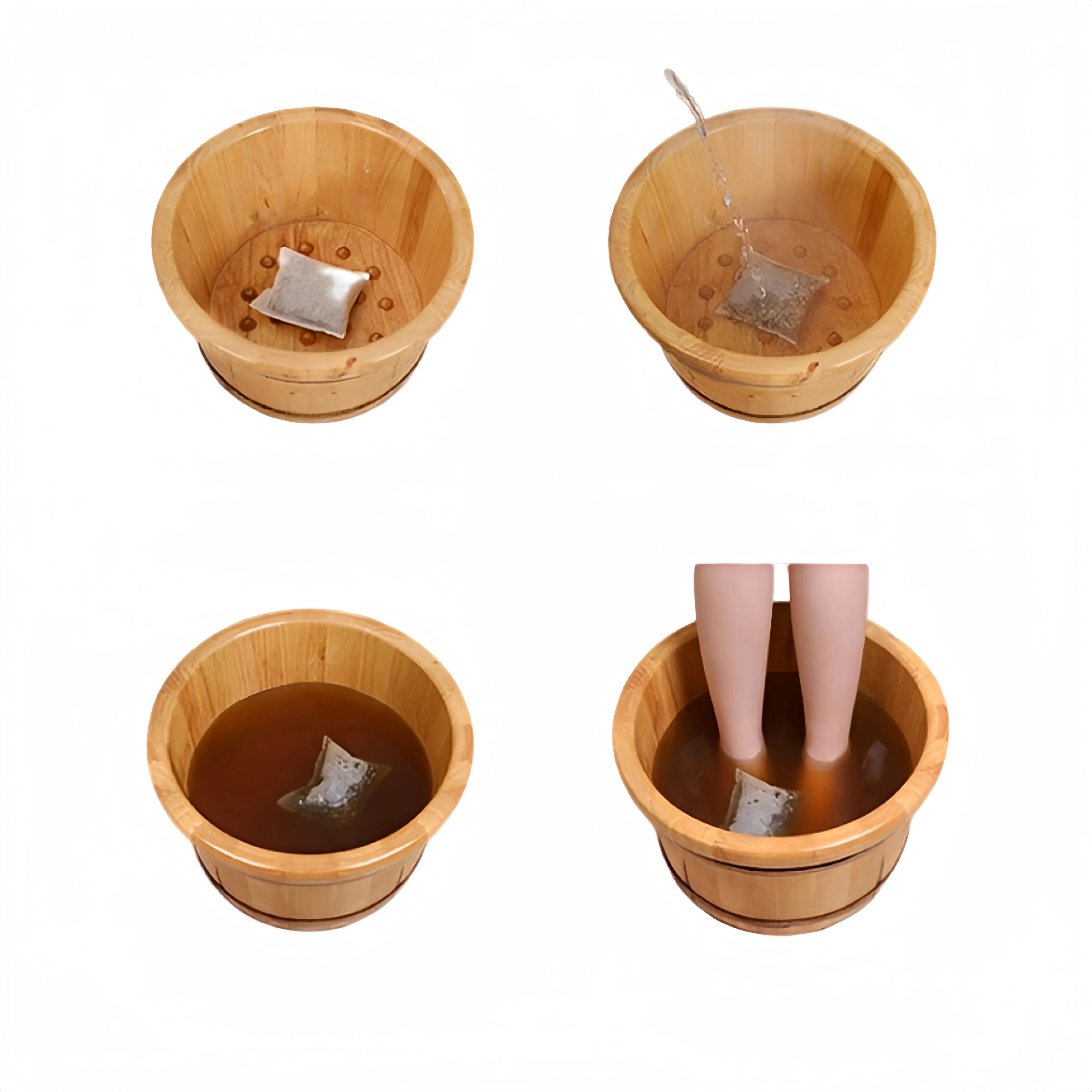 SIJI-QIAI Moxa foot bath bag/Pure Natural Moxa medicated bath package/Moxa leaf foot bath bag