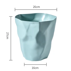 Wholesale custom logo high quality round plastic trash can 27cm Standing trash bin
