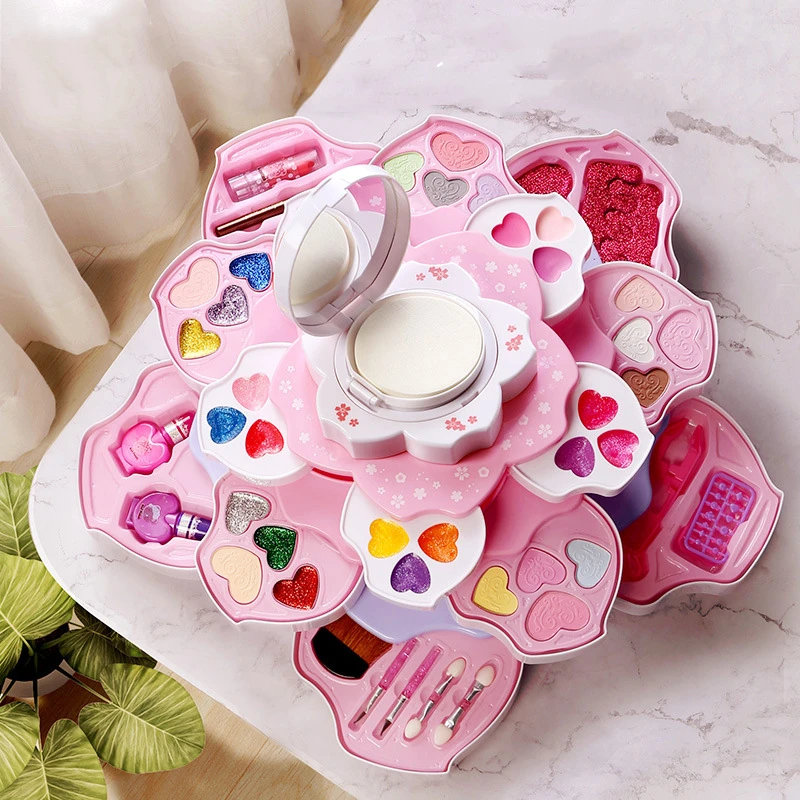Набор косметики частная марка девушки макияж комплект для детей игрушки с зеркалом и косметические кисти