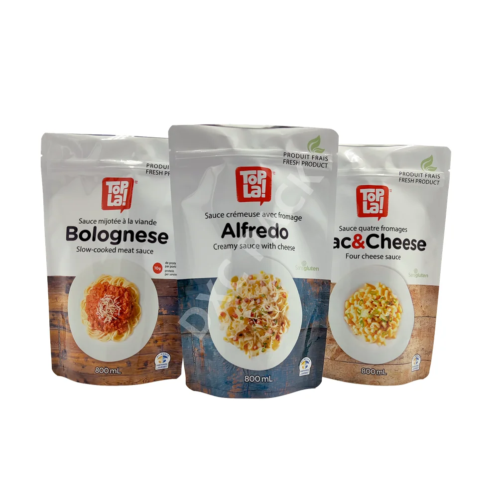 Snack Leche en polvo completa Stand-up Plastic Pouch Bag With Customized Printing