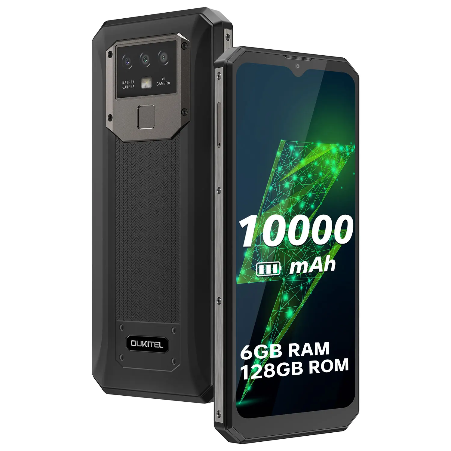 Смартфон OUKITEL K15 Pro 10000 мАч 6 52 дюйма + 128 ГБ 8 ядер 8/48 МП Android 11 NFC
