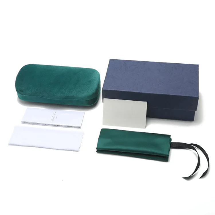 Original logo designer brand sunglasses case flat light glasses case counter sunglasses gift box custom logo