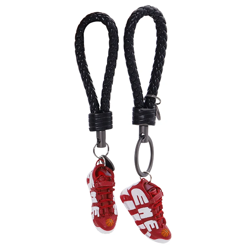 Wholesale 3D Plastic Air Jordan Shoes Sneaker Keychain With Mini box