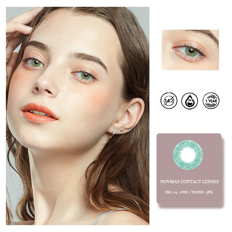 Wholesale Manufacturer Meeton Lente De Contacto Pupilentes Beautiful Contact Lens Size 14.2mm Lenses Color Contact Lens