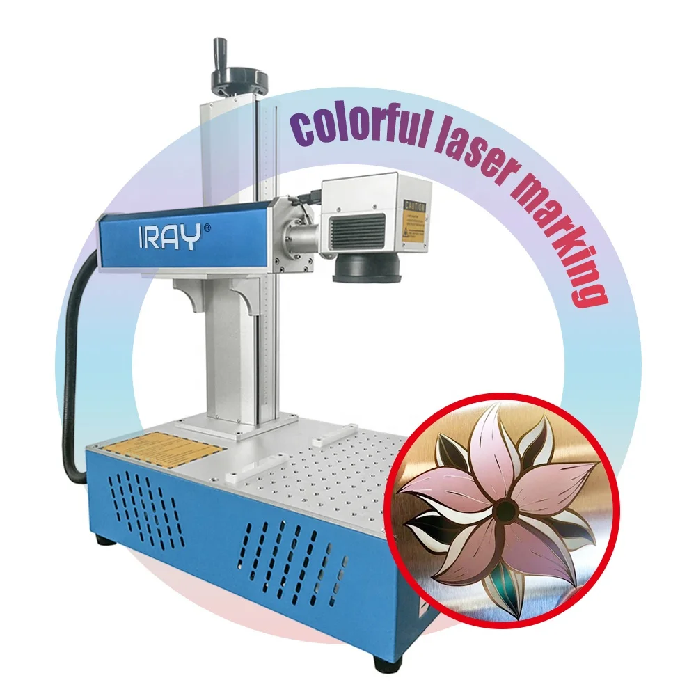 MOPA Laser Marking Machine 100W Laser Engraving Stainless Steel Metal fiber Laser Marking Machine engrave color