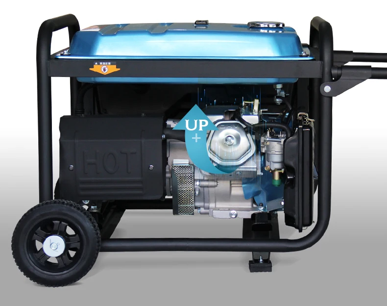 Gasoline generator set 3/5/7kW/8/10KW twin-cylinder small household single-phase 220v three-phase 380v
