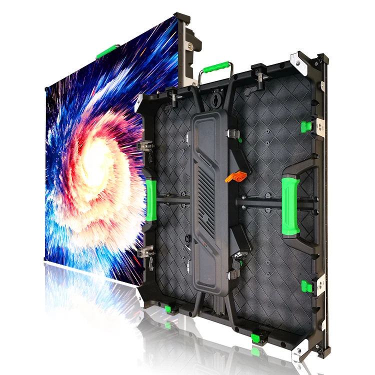 India Market Hot Sale 576x576mm LED Full Color P4.8 P6 Outdoor Stage Wall Advertising Rental Novastar Led Display Screen